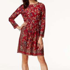 Lucky brand boho long sleeve dress sz XS